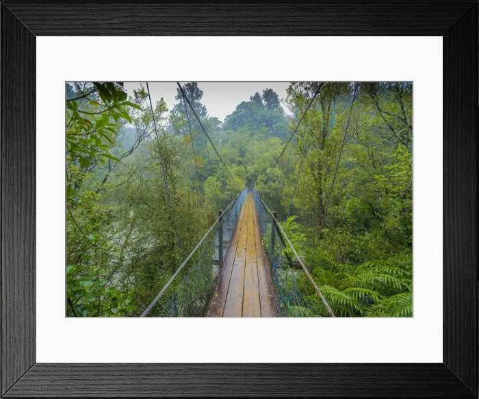 Framed Print : A wet day in the Hokitika Gorge, south island, New Zealand