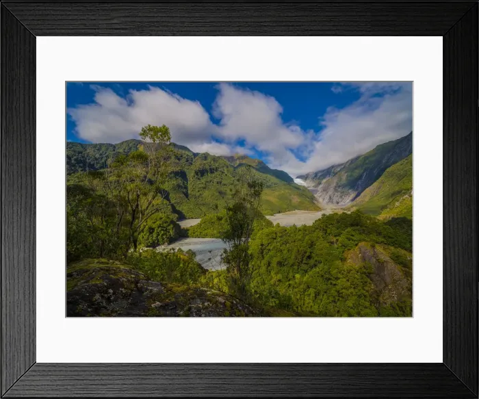Framed Print : West coast at Fanz Josef glacier, south island, New Zealand Framed Print : West coast at Fanz Josef glacier, south island, New Zealand