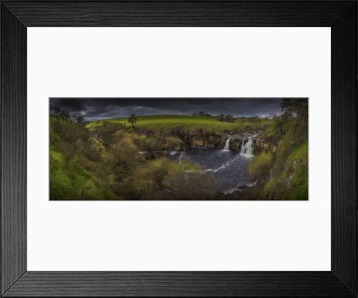 Framed Print : Turpin waterfall in the Spring, Kyneton, central Victoria, Australia