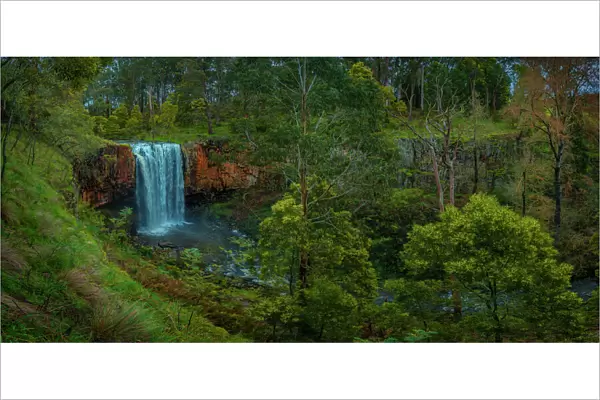 Trentham waterfall in the Spring, Trentham, central Victoria, Australia
