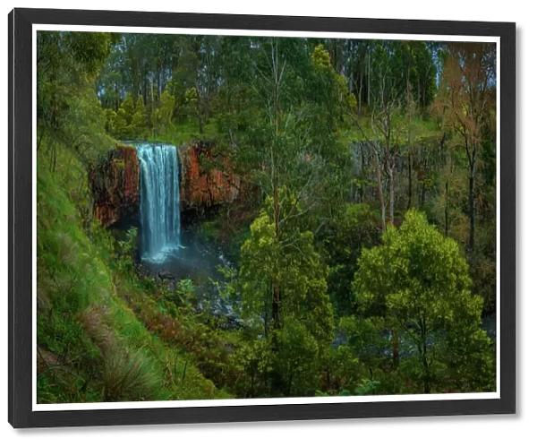 Trentham waterfall in the Spring, Trentham, central Victoria, Australia