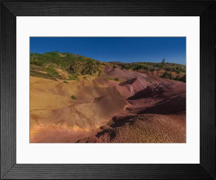 Framed Print : The rich red and ochre hues of the scarred landscape on Phillip island, situated just off Norfolk Island, south pacific ocean Framed Print : The rich red and ochre hues of the scarred landscape on Phillip island, situated just off Norfolk Island, south pacific ocean