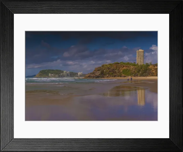 Framed Print : Nobbies beach, on the Gold coast of southern Queensland