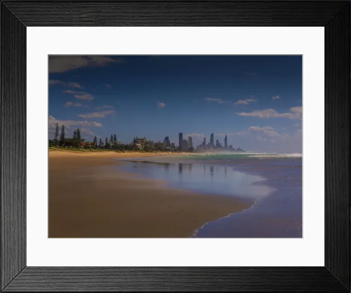 Framed Print : Nobbies beach, on the Gold coast of southern Queensland, Australia