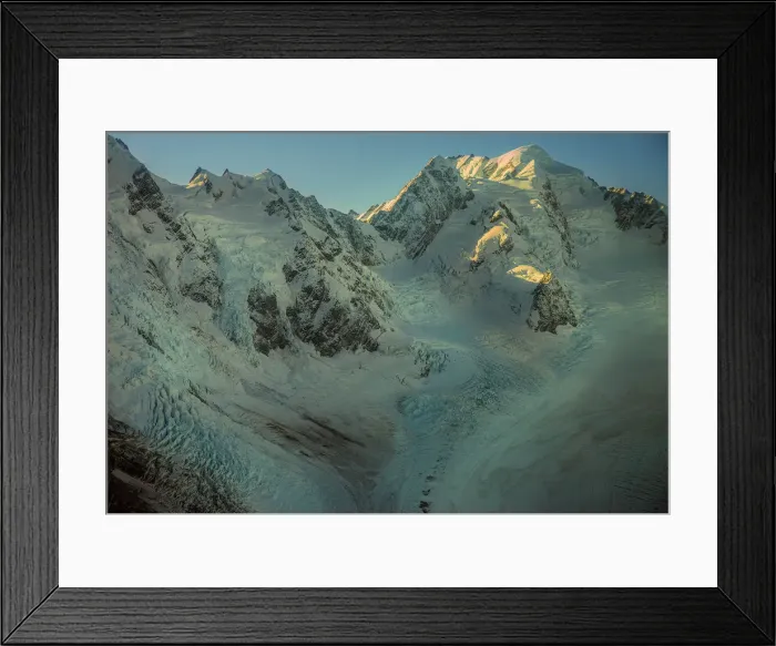 Framed Print : Aerial view, Glaciers, Mount Cook National Park, South Island of New Zealand Framed Print : Aerial view, Glaciers, Mount Cook National Park, South Island of New Zealand