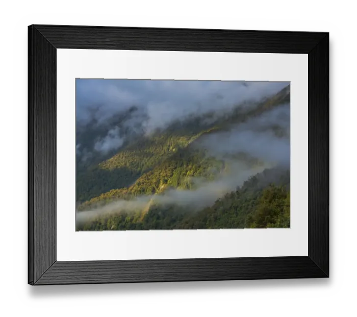 Framed Print : Morning light, Hst Pass in the mountains of the South Island of New Zealand Framed Print : Morning light, Hst Pass in the mountains of the South Island of New Zealand