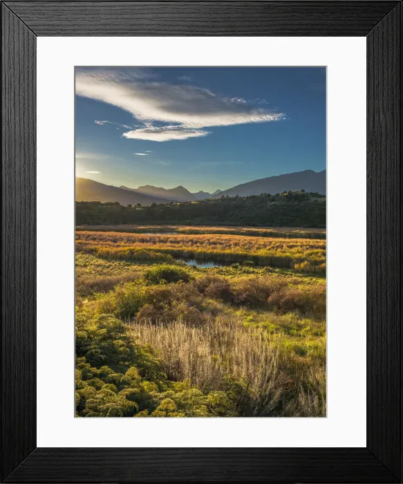 Framed Print : Autumn colours around Glendhu bay, near lake Wanaka, South Island of New Zealand
