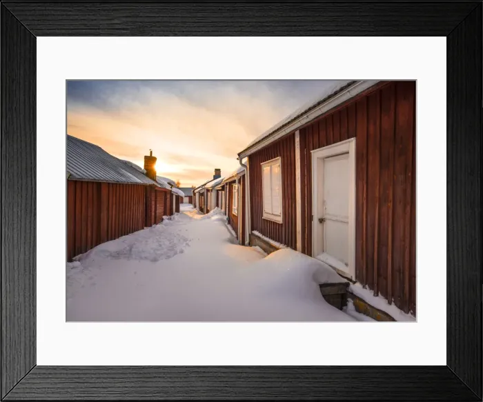 Framed Print : A view of the historic village of old Lulea, Lapland, Sweden Framed Print : A view of the historic village of old Lulea, Lapland, Sweden