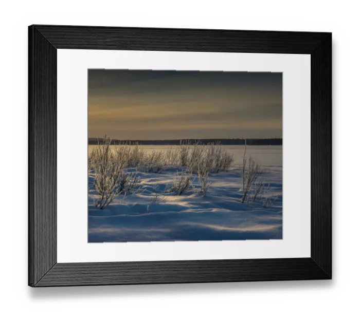 Framed Print : Approaching Dusk in winter at Lassbyn, Lapland, Sweden Framed Print : Approaching Dusk in winter at Lassbyn, Lapland, Sweden