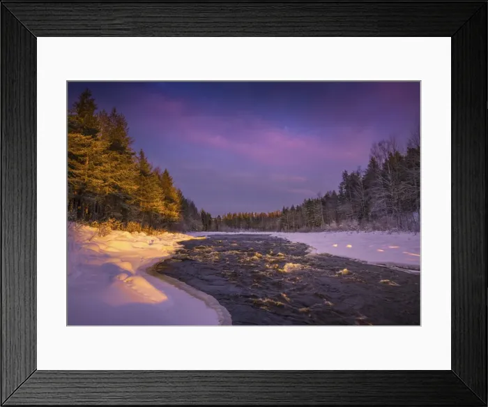 Framed Print : Winter scene near Lassbyn, Lapland, Sweden Framed Print : Winter scene near Lassbyn, Lapland, Sweden