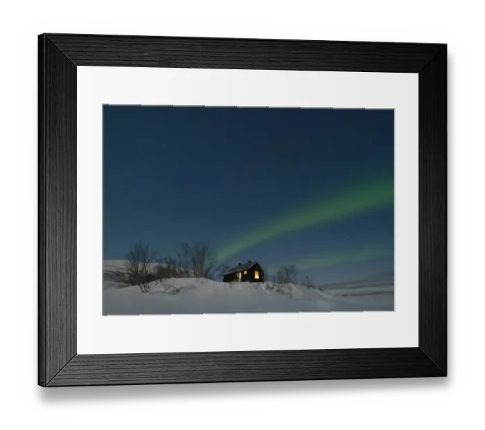 Framed Print : Aurora Borealis appearing over Abisko Lapland, Sweden Framed Print : Aurora Borealis appearing over Abisko Lapland, Sweden