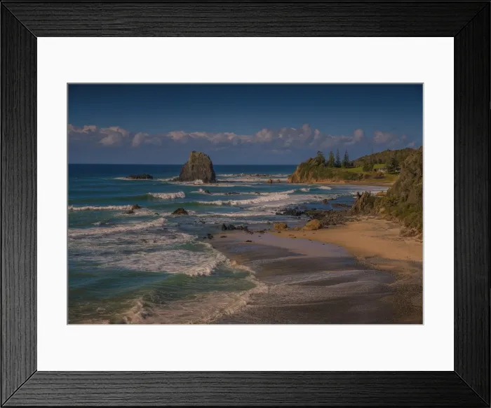 Framed Print : Coastal view at Narooma, southern coastline of New South Wales, Australia