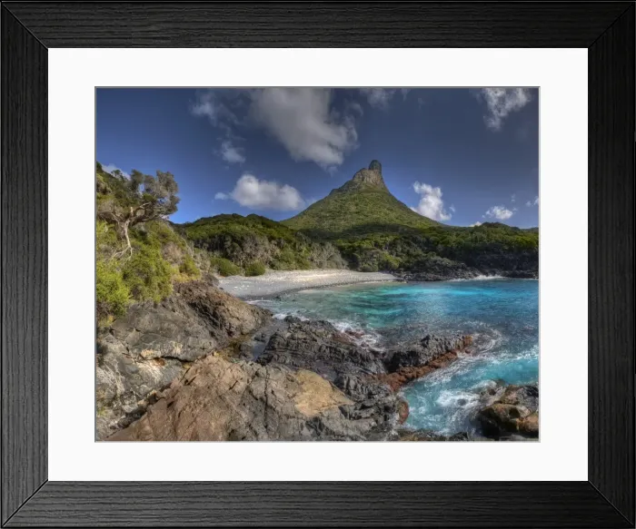 Framed Print : Coastal view Lord Howe Island