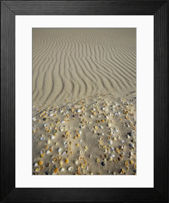 Framed Print : Sand patterns on the beach, King Island Bass Strait, Tasmania, Australia