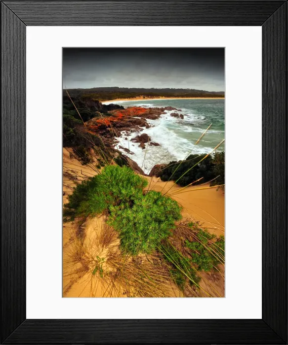 Framed Print : Sand blow Point, east coastline of King Island Bass Strait, Tasmania, Australia