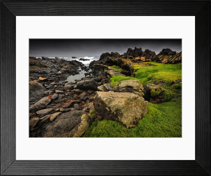 Framed Print : Rugged coastline, King Island Bass Strait, Tasmania, Australia Framed Print : Rugged coastline, King Island Bass Strait, Tasmania, Australia