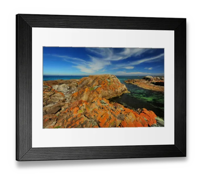 Framed Print : Rock formations, on the coastline of King Island Bass Strait, Tasmania, Australia Framed Print : Rock formations, on the coastline of King Island Bass Strait, Tasmania, Australia