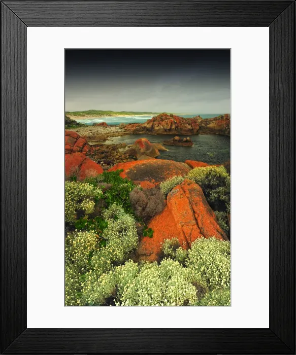 Framed Print : Rock formations, Disappointment bay, King Island Bass Strait, Tasmania, Australia Framed Print : Rock formations, Disappointment bay, King Island Bass Strait, Tasmania, Australia