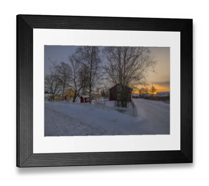 Framed Print : A view of the historic village of old Lulea, Lapland, Sweden Framed Print : A view of the historic village of old Lulea, Lapland, Sweden