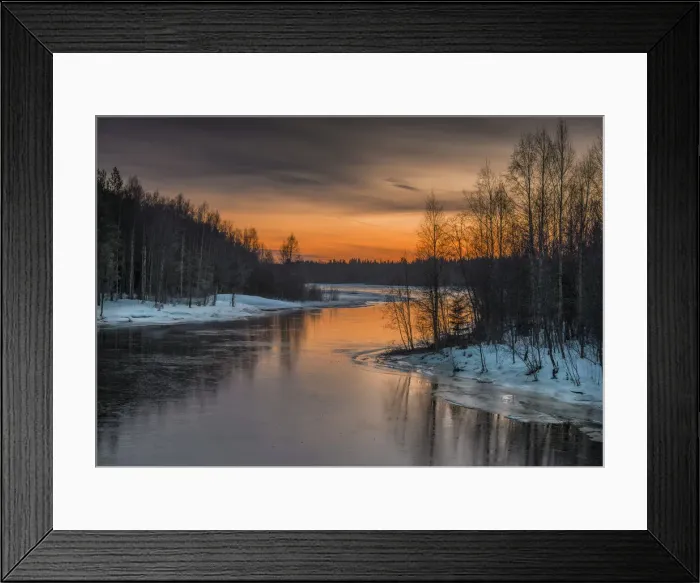 Framed Print : Dusk at Brandon Island, Baltic sea, Lapland, Sweden Framed Print : Dusk at Brandon Island, Baltic sea, Lapland, Sweden