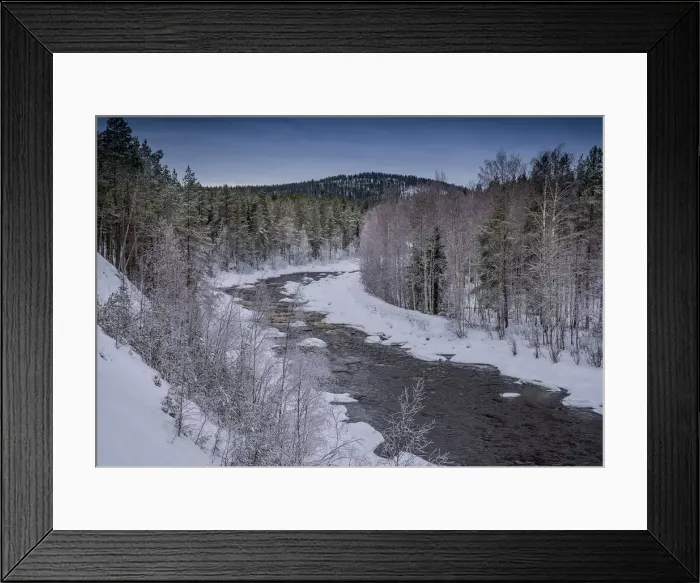Framed Print : Winter scene at Gunnarsbyn, Lapland, Sweden Framed Print : Winter scene at Gunnarsbyn, Lapland, Sweden
