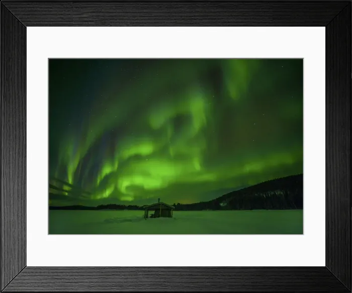 Framed Print : Aurora Borealis in the night skies at Degerselet, Lapland, Sweden Framed Print : Aurora Borealis in the night skies at Degerselet, Lapland, Sweden
