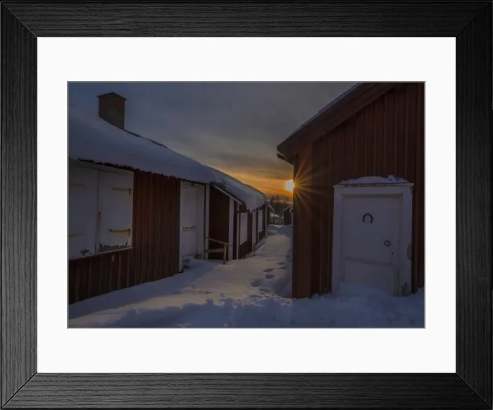 Framed Print : A view of the historic village of old Lulea, Lapland, Sweden Framed Print : A view of the historic village of old Lulea, Lapland, Sweden