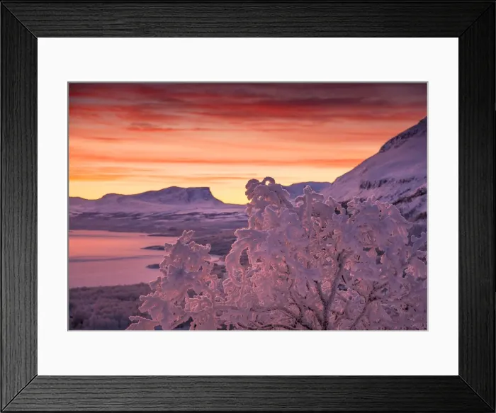 Framed Print : Dawn light sweeps across the landscape at Bjorkliden, Lapland, Sweden Framed Print : Dawn light sweeps across the landscape at Bjorkliden, Lapland, Sweden