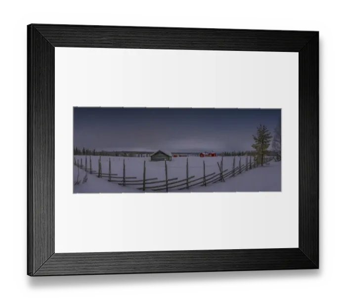Framed Print : Lusperbryggan in winter, Lapland, Sweden Framed Print : Lusperbryggan in winter, Lapland, Sweden
