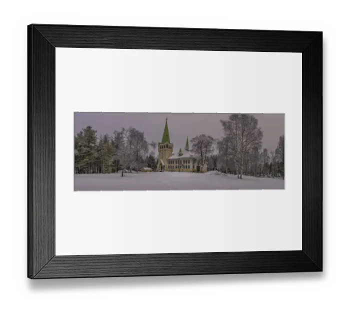 Framed Print : Jokkmokk in winter, Lapland, Sweden