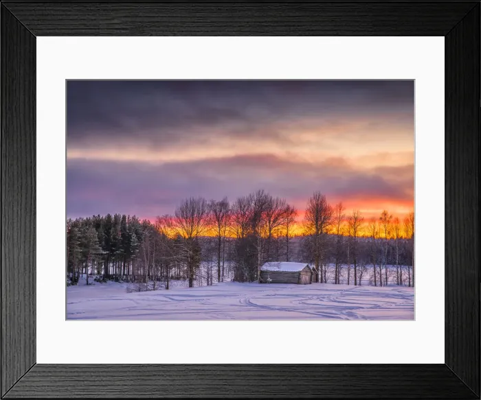 Framed Print : Approaching Dusk in winter at Lassbyn, Lapland, Sweden Framed Print : Approaching Dusk in winter at Lassbyn, Lapland, Sweden