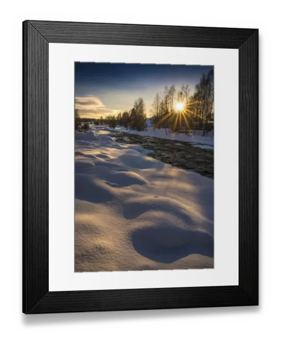 Framed Print : Winter scene on the coastline of the Baltic sea near Ranea, Lapland, Sweden Framed Print : Winter scene on the coastline of the Baltic sea near Ranea, Lapland, Sweden