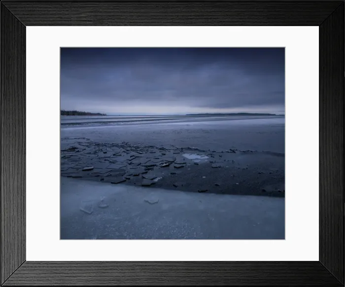 Framed Print : Winter scene on the coastline of the Baltic sea near Ranea, Lapland, Sweden Framed Print : Winter scene on the coastline of the Baltic sea near Ranea, Lapland, Sweden