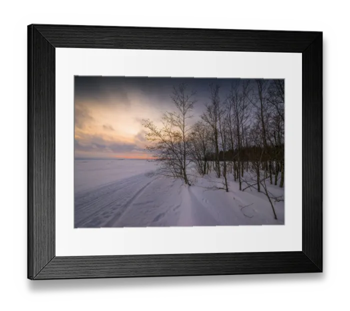 Framed Print : Winter scene on the coastline of the Baltic sea near Ranea, Lapland, Sweden Framed Print : Winter scene on the coastline of the Baltic sea near Ranea, Lapland, Sweden