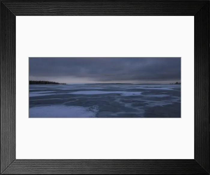 Framed Print : Winter scene on the coastline of the Baltic sea near Ranea, Lapland, Sweden