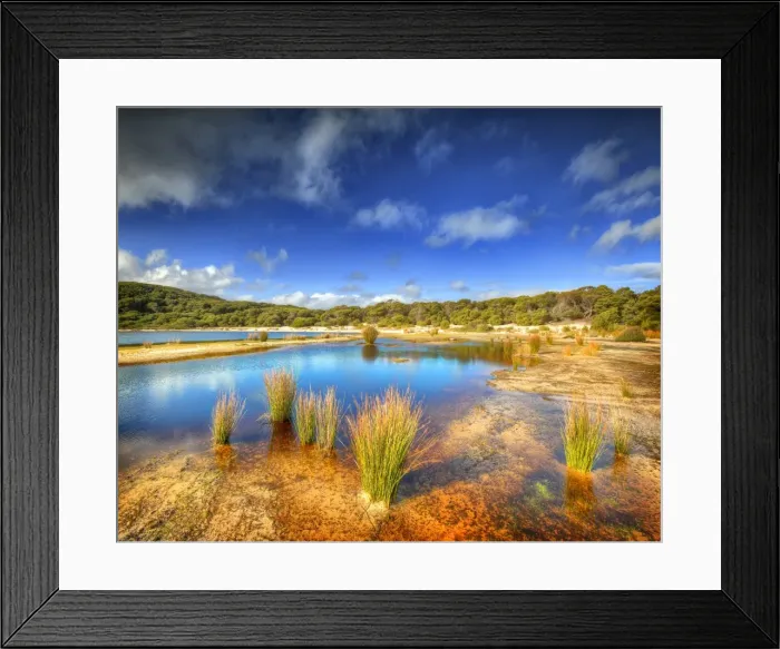 Framed Print : Martha Lavinia Lagoon, King Island, Bass Strait, Tasmania, Australia
