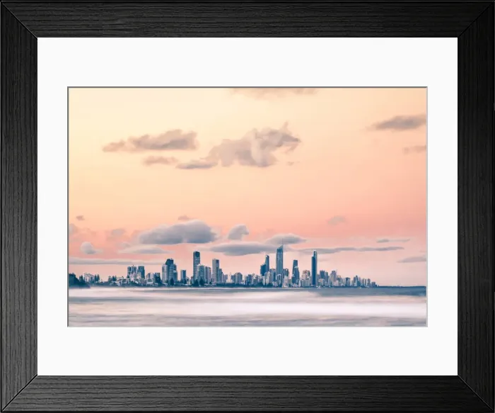 Framed Print : Gold Coast skyline