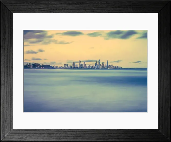 Framed Print : Gold Coast skyline at dusk Framed Print : Gold Coast skyline at dusk
