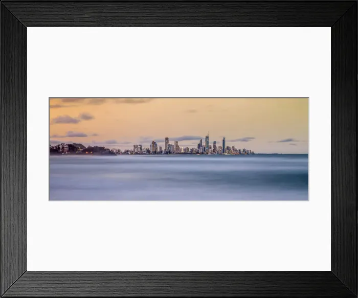 Framed Print : Gold Coast skyline at dusk Framed Print : Gold Coast skyline at dusk