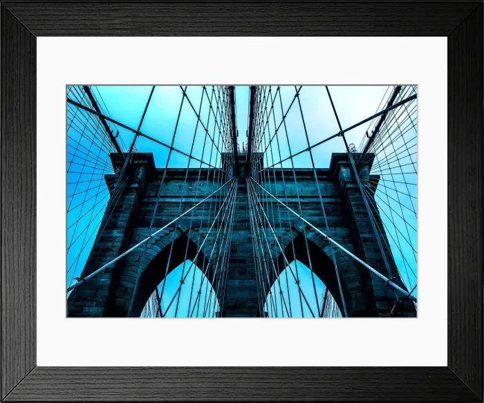 Framed Print : Brooklyn Bridge architecture Framed Print : Brooklyn Bridge architecture