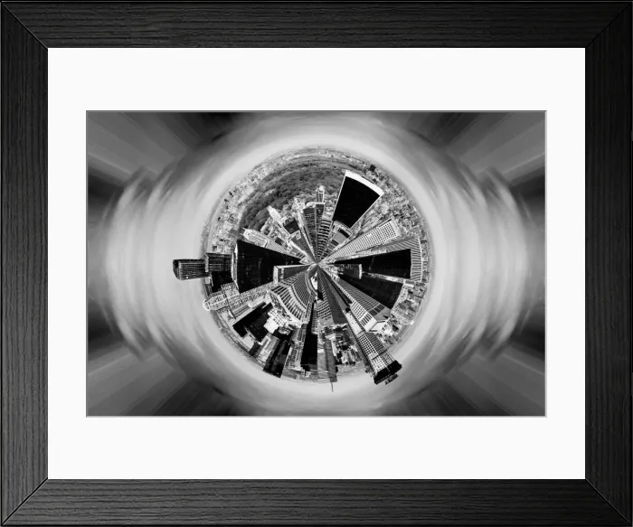 Framed Print : New York circular skyline Framed Print : New York circular skyline