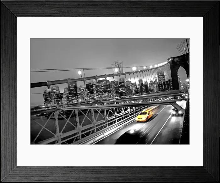 Framed Print : Manhattan Skyline from the Brooklyn Bridge Framed Print : Manhattan Skyline from the Brooklyn Bridge