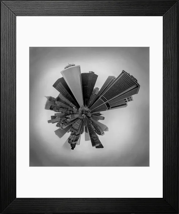 Framed Print : New York Skyline bursting out in circular motion Framed Print : New York Skyline bursting out in circular motion