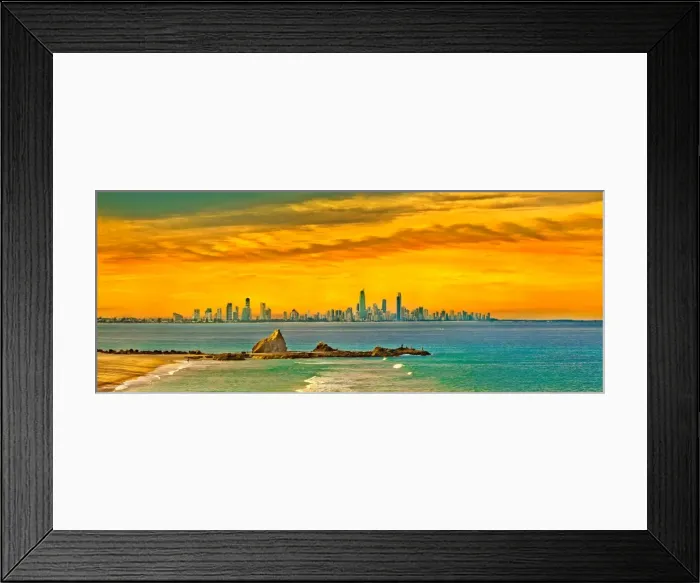 Framed Print : City Of Gold Coast
