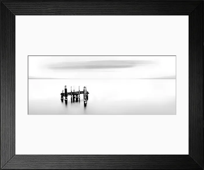 Framed Print : Old Jetty over water
