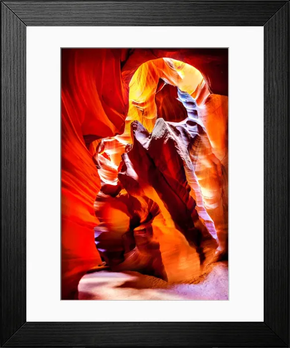 Framed Print : Antelope Canyon rock formations