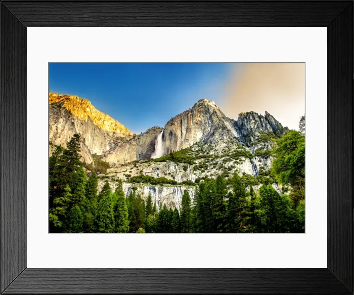 Framed Print : Yosemite Falls at sunrise Framed Print : Yosemite Falls at sunrise