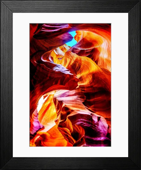 Framed Print : Antelope Canyon Rock Flow
