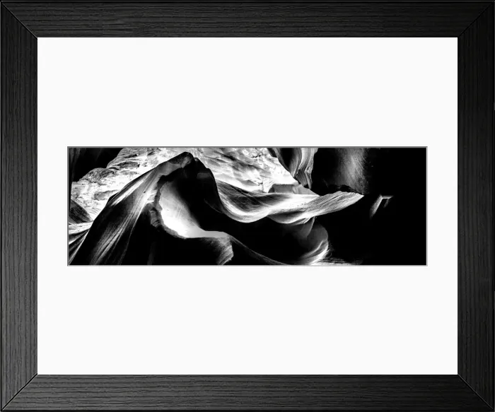 Framed Print : Antelope Canyon in black and white
