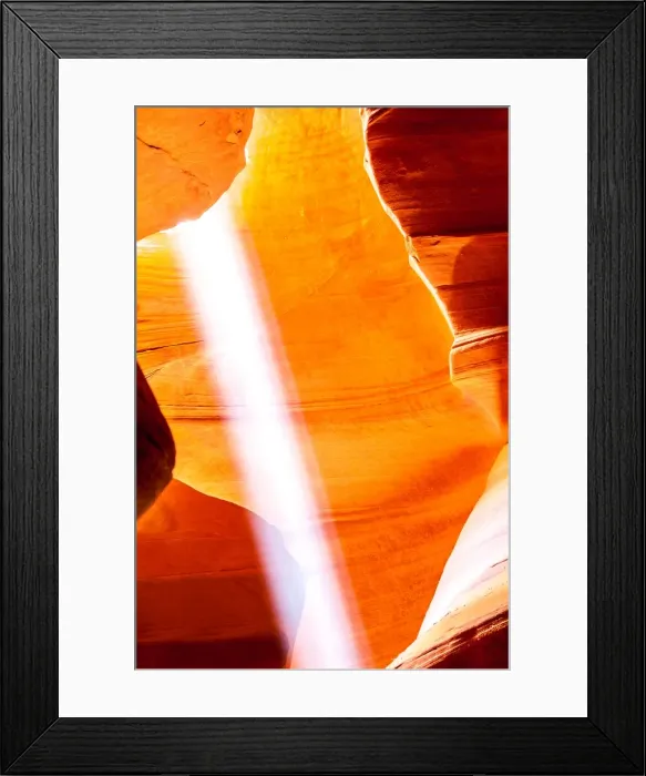 Framed Print : Antelope Canyon sunbeam